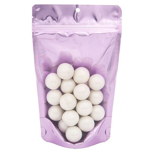 Stå upp påsar Transparent/Lavendel 13x7,9x20,6cm | 113 gram (100 st) [ZBGB3LV]