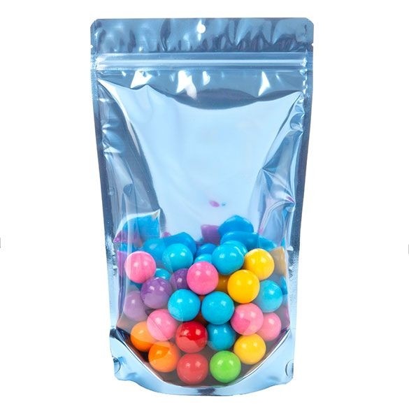 Stå upp påsar Transparent/Blå 17,1x8,9x28,6cm | 340 gram (100 st) [ZBGB4BL]