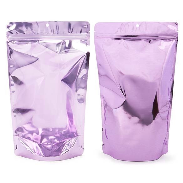 Stå upp påsar Transparent/Lavendel 17,1x8,9x28,6cm | 340 gram (100 st) [ZBGB4LV]