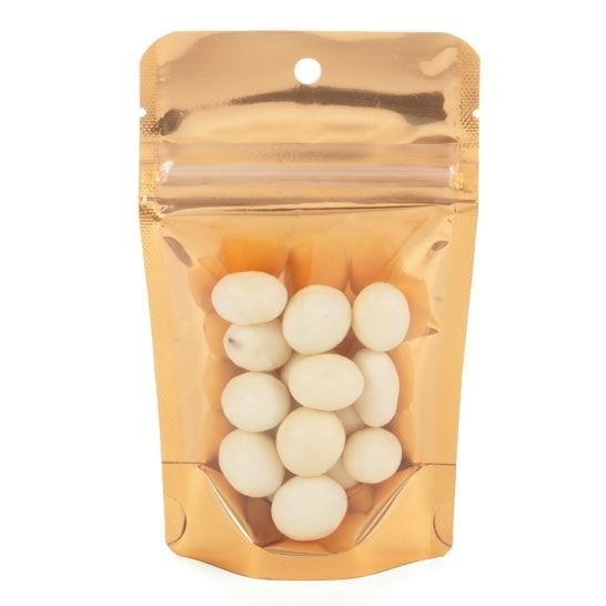 Stå upp påsar Transparent/Orange 7,9x5,1x13cm | 28 gram (100 st) [ZBGB1PC]