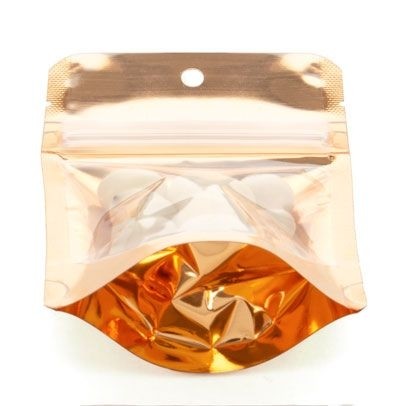 Stå upp påsar Transparent/Orange 7,9x5,1x13cm | 28 gram (100 st) [ZBGB1PC]