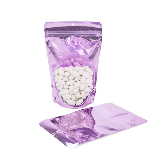 Stå upp påsar Lila 14,9x8,9x23,2cm Med hängande hål (100 st) [ZBGB7LV]