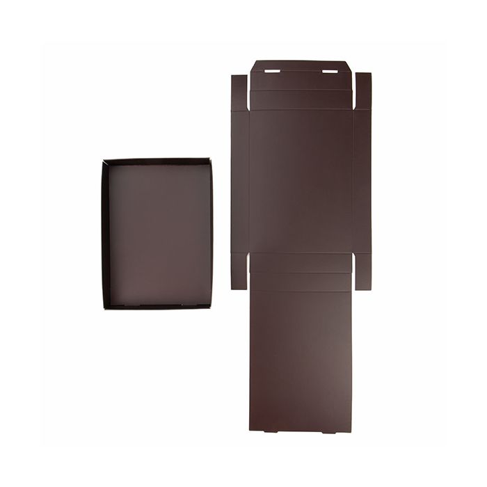 Kraftbotten chokladbrun 13,7x2,5x19,1 cm (25 st) [CB15]
