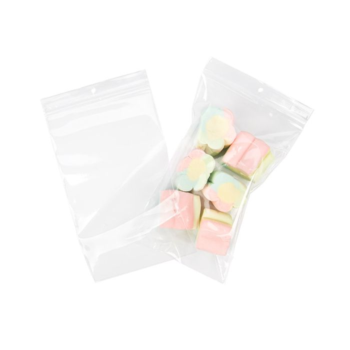 Blixtlåspåsar med runt hål 15,2x25,4 cm (100 st) [CEZR610]