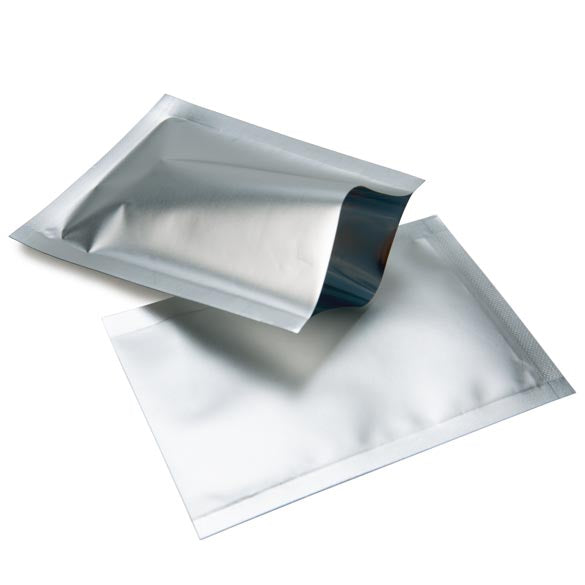 Plastpåsar Silver 6,5x9cm Förslutbar permanent stängning (100 st) [CRB1S]