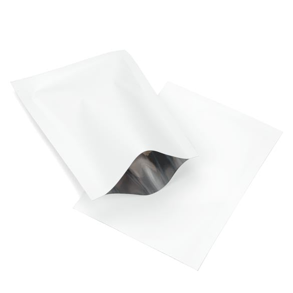 Plastpåsar Vit 6,5x9cm Förslutbar permanent stängning (100 st) [CRB1W]