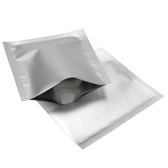 Plastpåsar Silver 9x9,5cm Förslutbar permanent stängning (100 st) [CRB2S]