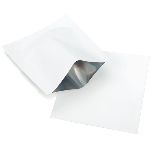 Plastpåsar Vit 9x9,5cm Förslutbar permanent stängning (100 st) [CRB2W]