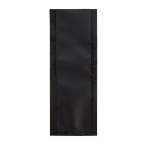 Plastpåsar Matt Svart 3,8x10,2cm Förslutbar permanent stängning (100 st) [CRB4B]