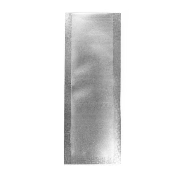 Plastpåsar Matt Silver 3,8x10,2cm Förslutbar permanent stängning (100 st) [CRB4S]