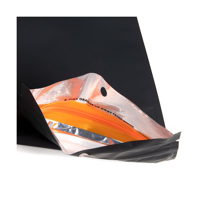 Blixtlåspåsar med barnskyddad dragkedja Matte Black 10,2x16,5 cm (100 st) [CRHZB5MB]