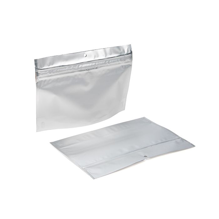 Barnsäkra påsar för påsar i matt silver 22,9x6,2x15,2cm (100 st) [CRP96MS]