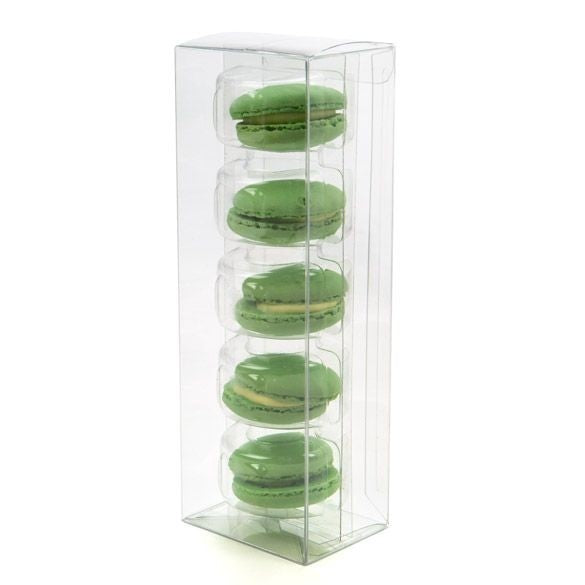 Plastlådor 6,5x5,1x19,1cm Kristallklart med automatisk Botten (25 st) [FPLB351]