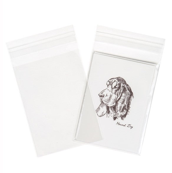 Plastpåsar 9,5x13+4cm Kristallklart och Transparent med Tejpremsa (100 st) [B3X5]