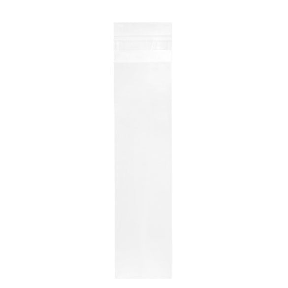 Plastpåsar 5,7x21,6cm Transparent med Tejpremsa (100 st) [BM5]