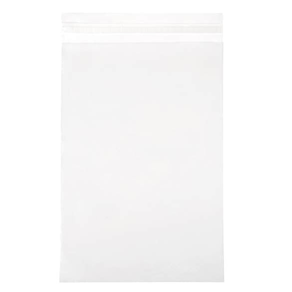 Plastpåsar 41,7x51cm Transparent med Tejpremsa (250 st) [VL16]