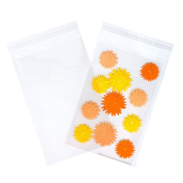 Plastpåsar 14,5x21,8cm Transparent med Tejpremsa (250 st) [VL59S]