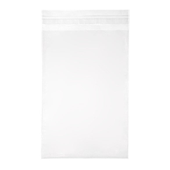 Plastpåsar 14,5x21,8cm Transparent med Tejpremsa (250 st) [VL59S]