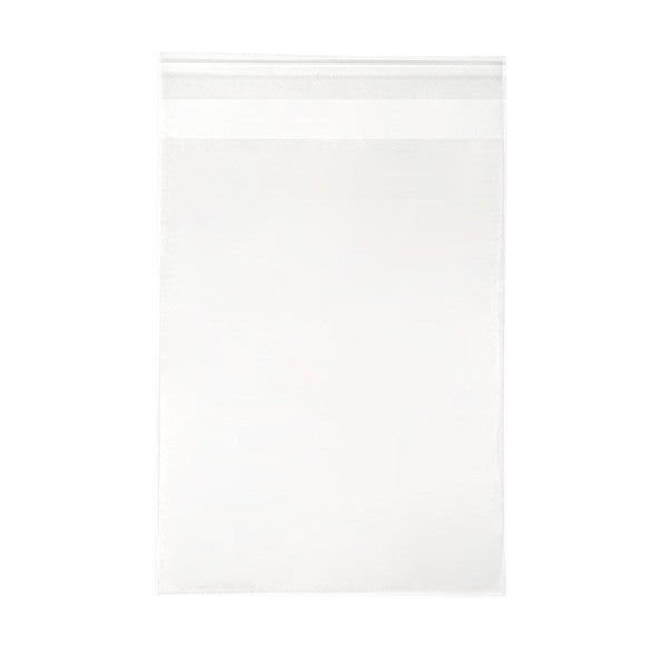 Plastpåsar 13,3x18,1cm Transparent med Tejpremsa (250 st) [VL75S]