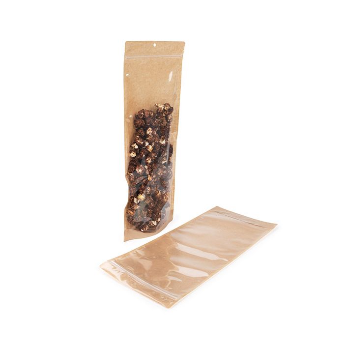 Kraft Stå upp påsar 17.8x6x43.2 cm (100 st) [ZBGKC3N]