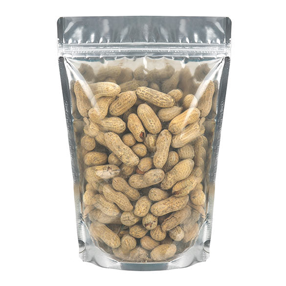 Stå upp påsar Transparent/Guld 17,8x9,8x25,2cm | 283 gram (100 st) [ZBGG69]