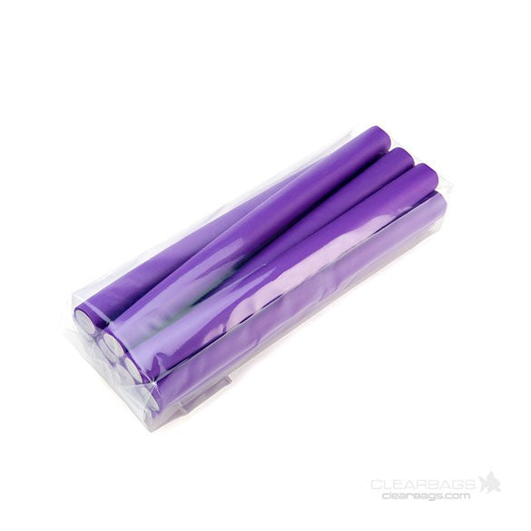 Plastpåsar 7,6x5,1x45,7cm med Sidoinvik (100 st) [GB13]