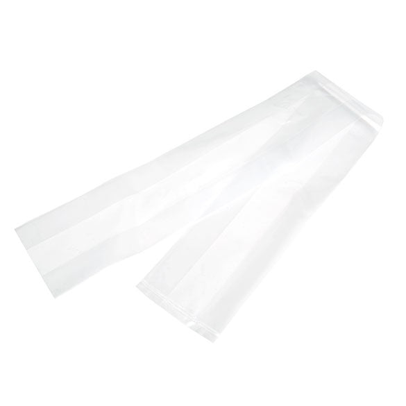 Plastpåsar 7,6x5,1x61cm med Sidoinvik (100 st) [GB14]