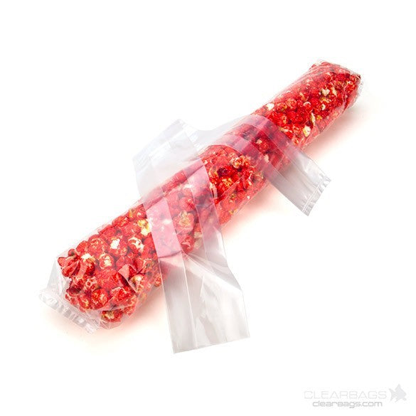 Plastpåsar 7,6x5,1x61cm med Sidoinvik (100 st) [GB14]