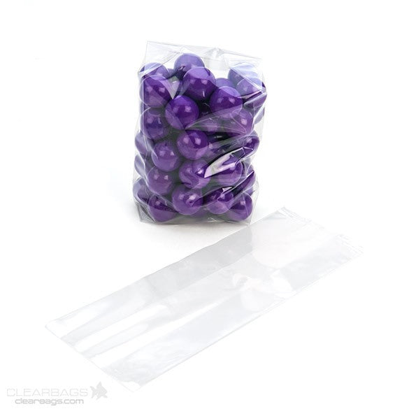 Plastpåsar 8,9x5,7x24,8cm med Sidoinvik (100 st) [GB25]