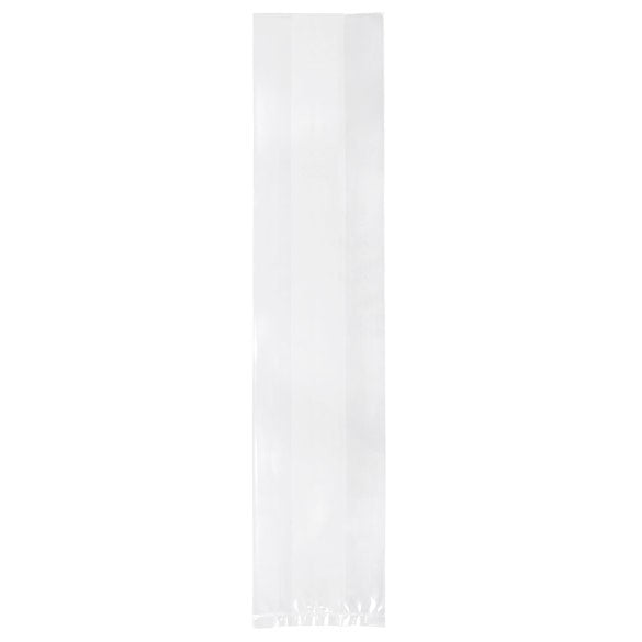 Plastpåsar 12,7x7,6x61cm med Sidoinvik (100 st) [GB8]