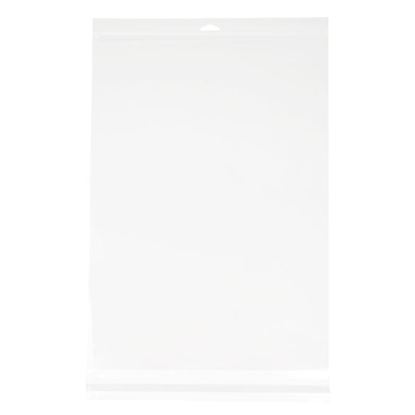 Cellofanpåsar med Eurohål 34,1x48,9cm Transparent med Tejpremsa (100 st) [HB1319]