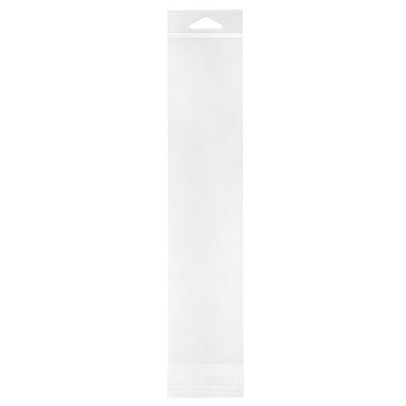 Cellofanpåsar med Eurohål 7x30,6cm Transparent med Tejpremsa (100 st) [HB2H12]