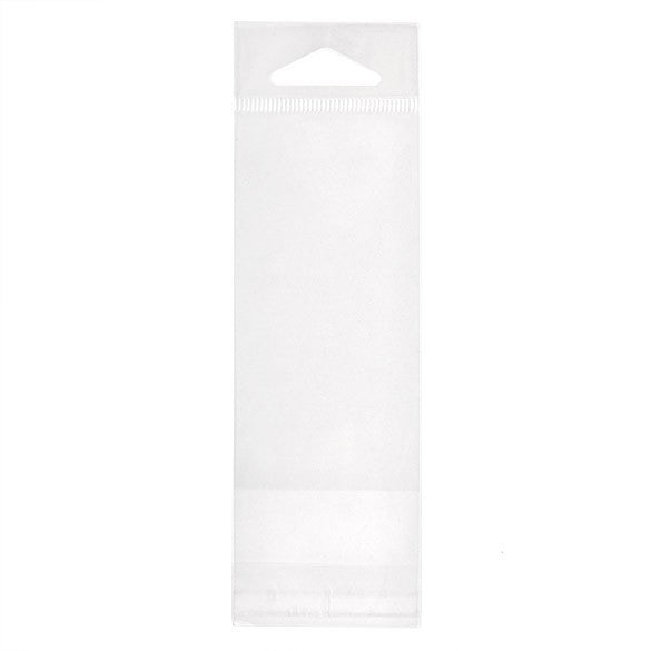 Cellofanpåsar med Eurohål 5,1x10,2cm Transparent med Tejpremsa (100 st) [HB2X4E]