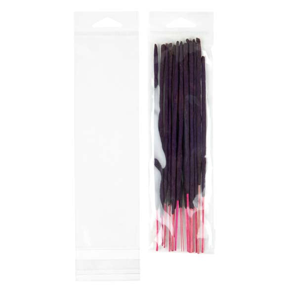 Cellofanpåsar med Eurohål 6,4x20,9cm Transparent med Tejpremsa (100 st) [HB2X8]