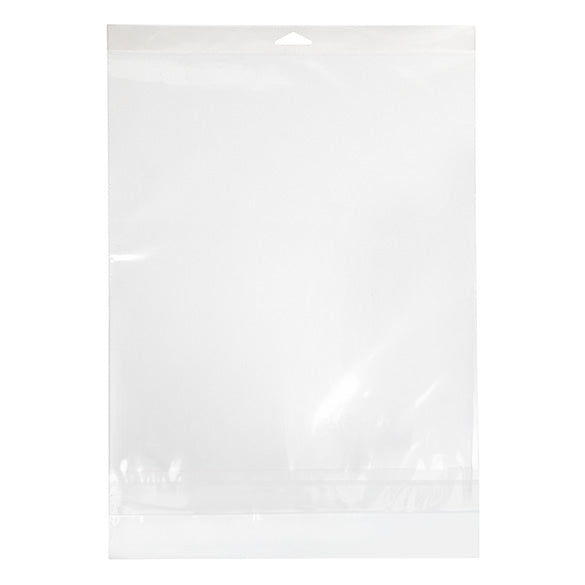 Cellofanpåsar med Eurohål 29,1x36,2cm Transparent med Tejpremsa (100 st) [HB11PC]