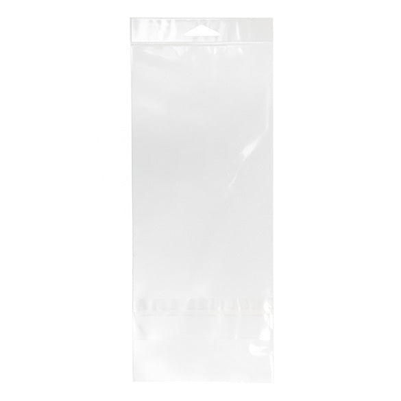 Cellofanpåsar med Eurohål 12,2x25,4cm Transparent med Tejpremsa (100 st) [HB49XPC]