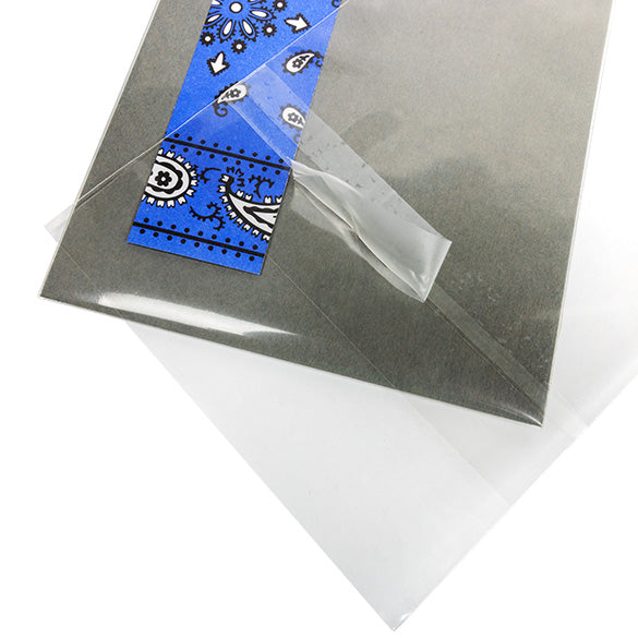 Cellofanpåsar med Eurohål 12,2x25,4cm Transparent med Tejpremsa (100 st) [HB49XPC]