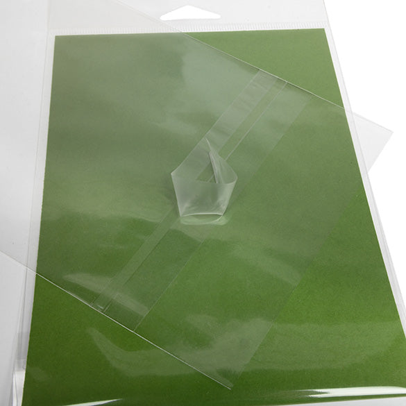 Cellofanpåsar med Eurohål 13x17,1cm Transparent med Tejpremsa (100 st) [HB6B2PC]
