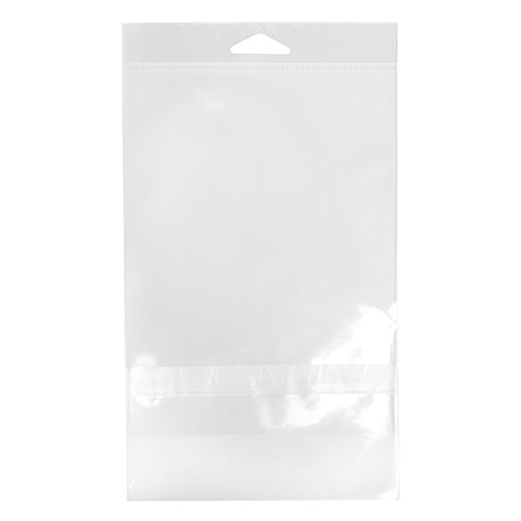 Cellofanpåsar med Eurohål 13,8x18,4cm Transparent med Tejpremsa (100 st) [HB75PC]