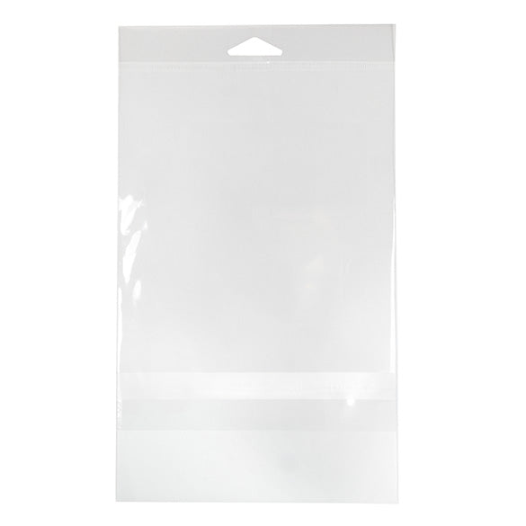 Cellofanpåsar med Eurohål 15,1x19,7cm Transparent med Tejpremsa (100 st) [HB7B3PC]