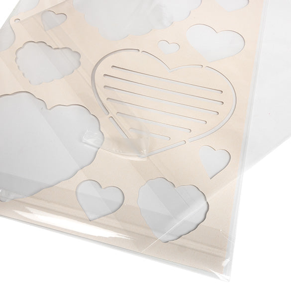 Cellofanpåsar med Eurohål 22,1x28,1cm Transparent med Tejpremsa (100 st) [HB811SPC]