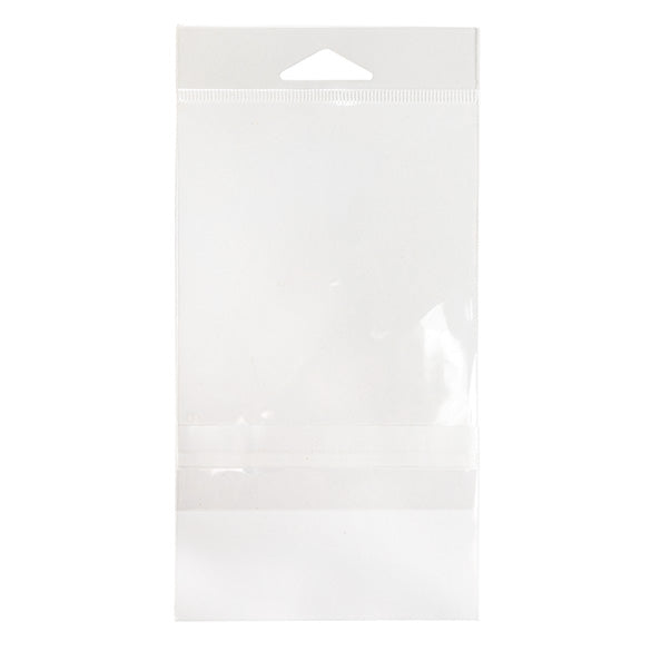 Cellofanpåsar med Eurohål 9,7x13,2cm Transparent med Tejpremsa (100 st) [HB3X5PC]
