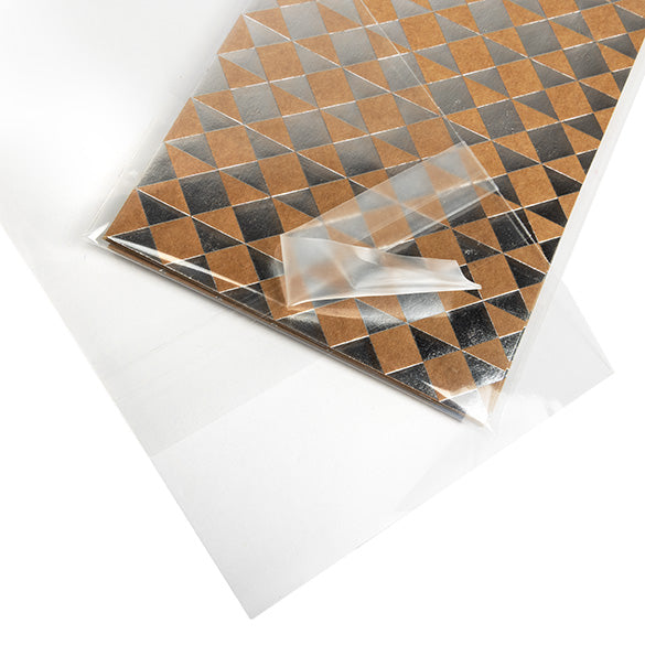 Cellofanpåsar med Eurohål 9,7x13,2cm Transparent med Tejpremsa (100 st) [HB3X5PC]