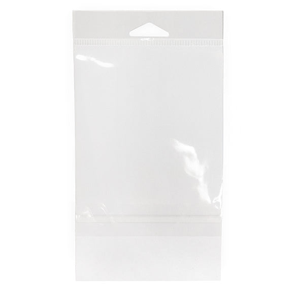 Cellofanpåsar med Eurohål 10,8x13,7cm Transparent med Tejpremsa (100 st) [HB4B2PC]