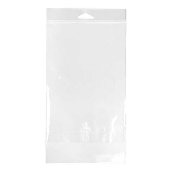 Cellofanpåsar med Eurohål 14,4x21,7cm Transparent med Tejpremsa (100 st) [HB59SPC]