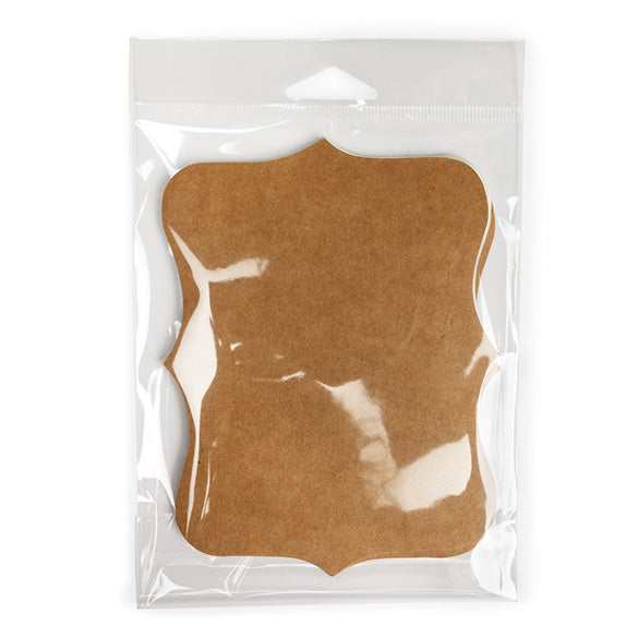 Cellofanpåsar med Eurohål 12,4x15,2cm Transparent med Tejpremsa (100 st) [HB5B1PC]