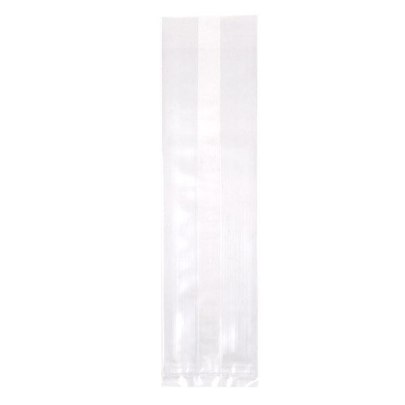 Plastpåsar 6,4x5,1x24,8cm med Sidoinvik (100 st) [GB22]