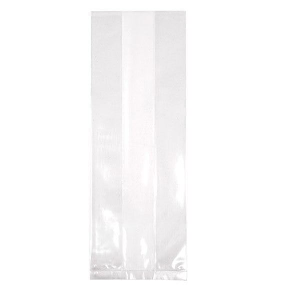 Plastpåsar 8,9x5,7x24,8cm med Sidoinvik (100 st) [GB25]