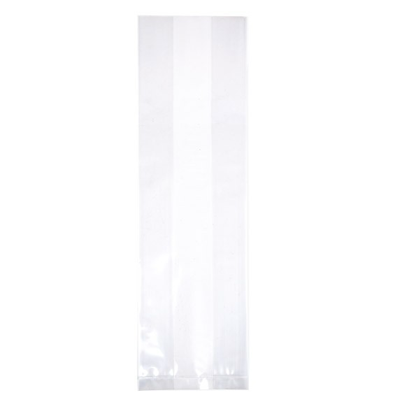 Plastpåsar 8,9x5,7x30,5cm med Sidoinvik (100 st) [GB26]