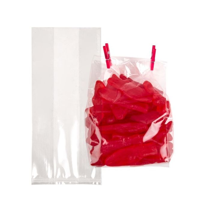Plastic Bags 7.6x5.1x16.5 cm with side gusset